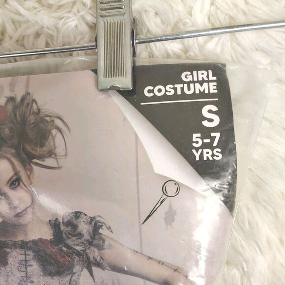 NEW Kids Spooky Voodoo Doll Dress Halloween Costume Creepy Sz S (5-7) - Picture 9 of 9
